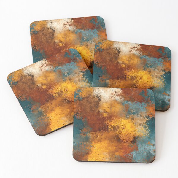 Item preview, Heavy Rust and Blue Patina Oxidized Metal Art designed and sold by Piotrek0001.