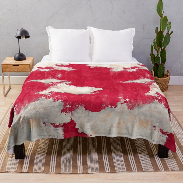 Item preview, Crimson Red Splatter on Peeling White Stucco designed and sold by Piotrek0001.