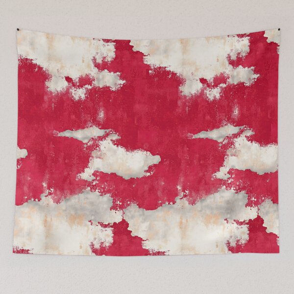 Item preview, Crimson Red Splatter on Peeling White Stucco designed and sold by Piotrek0001.