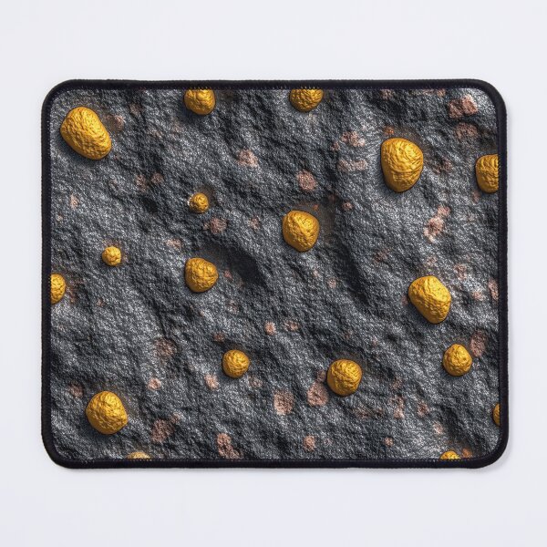 Item preview, Dark Basalt Surface with Yellow Mineral Spots designed and sold by Piotrek0001.