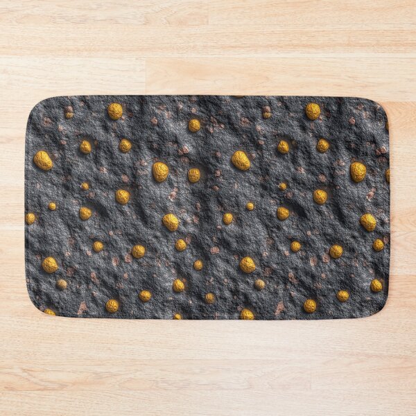 Item preview, Dark Basalt Surface with Yellow Mineral Spots designed and sold by Piotrek0001.