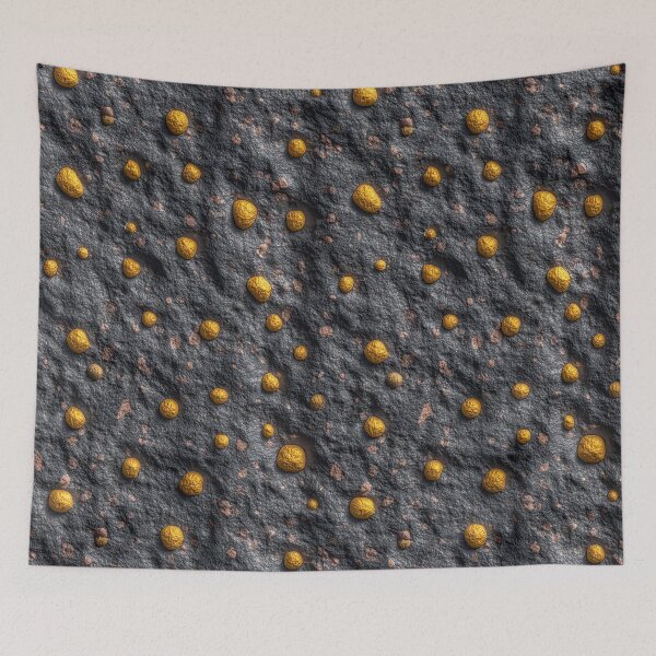 Item preview, Dark Basalt Surface with Yellow Mineral Spots designed and sold by Piotrek0001.