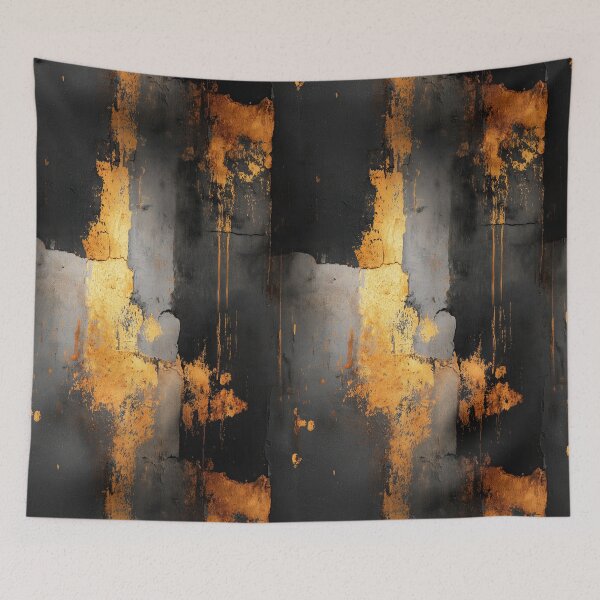 Item preview, Industrial Wall Corner with Golden Rust Wash designed and sold by Piotrek0001.