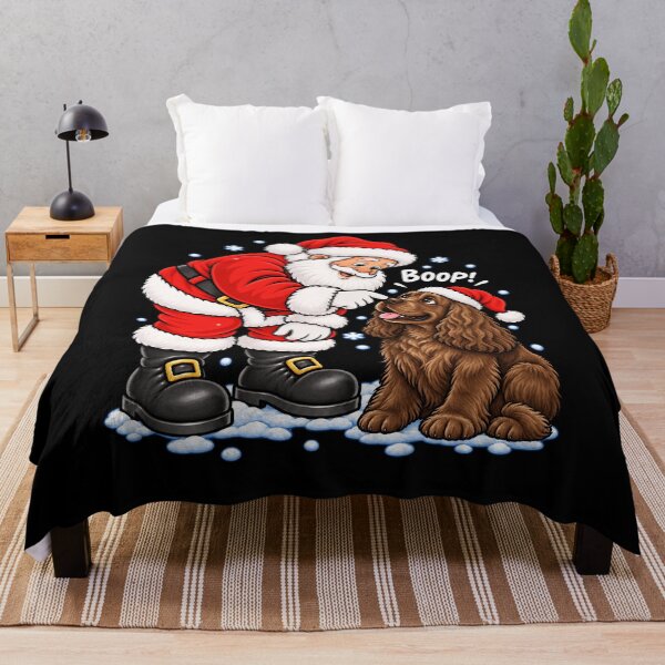 Item preview, Funny Sussex Spaniel Dog Santa Boop Merry Chirstmas Mom Dad designed and sold by rafaeltto.
