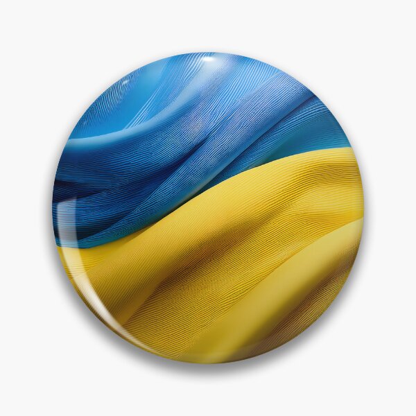 Item preview, Wavy, textured blue and yellow surfaces create a dynamic and flowing abstract pattern, resembling Ukraine's flag designed and sold by homydesign.