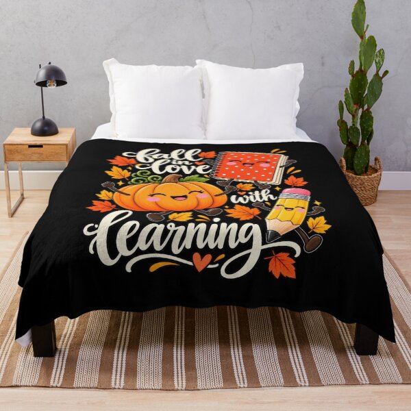 Item preview, Fall in Love with Learning Autumn Teacher Women Kids T-Shirt designed and sold by Trendably.