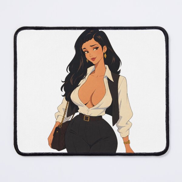 Item preview, Brunette Cartoon Pin-Up – Elegant Business Woman designed and sold by Hollow Moon Studios..