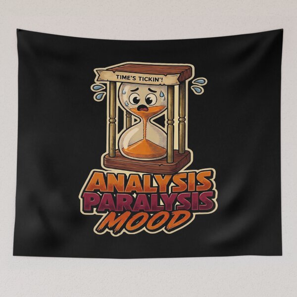 Item preview, Analysis Paralysis Mood Funny Board Game Retro Timer designed and sold by PozivoPlus.