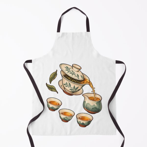 Item preview, Gongfu Tea Steeping Orbit Illustration designed and sold by Philippa Shop.