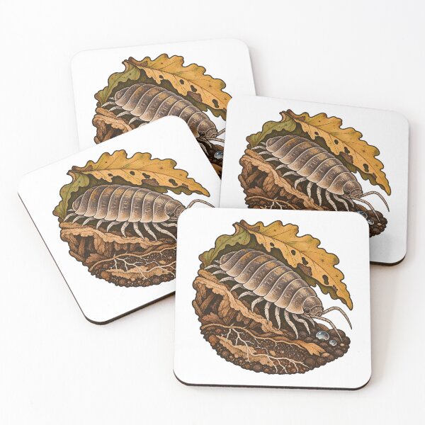 Item preview, Isopod Leaf Litter Microhabitat Illustration designed and sold by Philippa Shop.