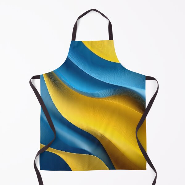 Item preview, A dynamic, flowing depiction of Ukraine's flag colors, blue and yellow, with a wavy, abstract design designed and sold by homydesign.