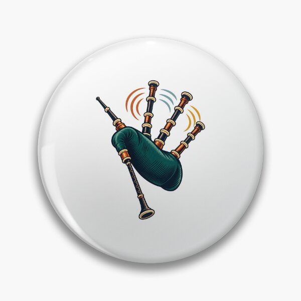 Item preview, Bagpipe Drone Harmony Instrument Illustration designed and sold by Philippa Shop.