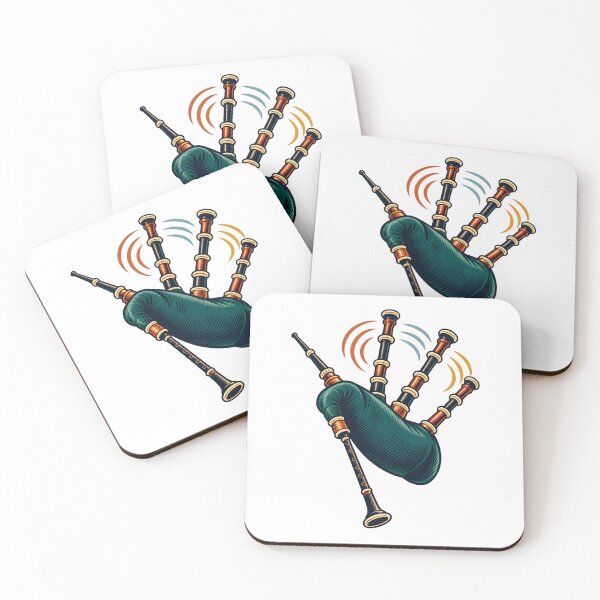 Item preview, Bagpipe Drone Harmony Instrument Illustration designed and sold by Philippa Shop.