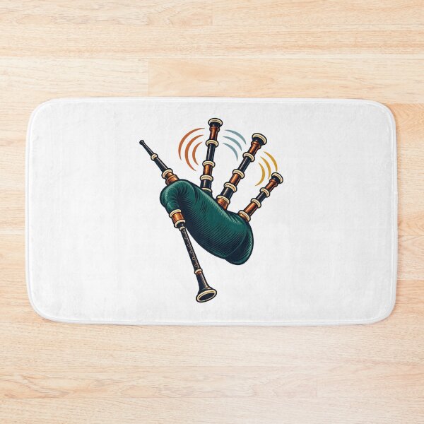 Item preview, Bagpipe Drone Harmony Instrument Illustration designed and sold by Philippa Shop.