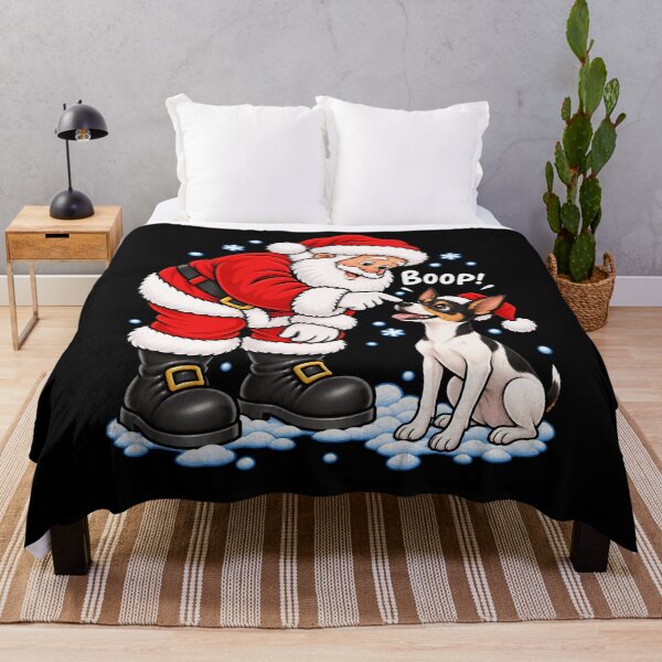 Item preview, Funny Toy Fox Terrier Dog Santa Boop Merry Chirstmas Mom Dad designed and sold by rafaeltto.