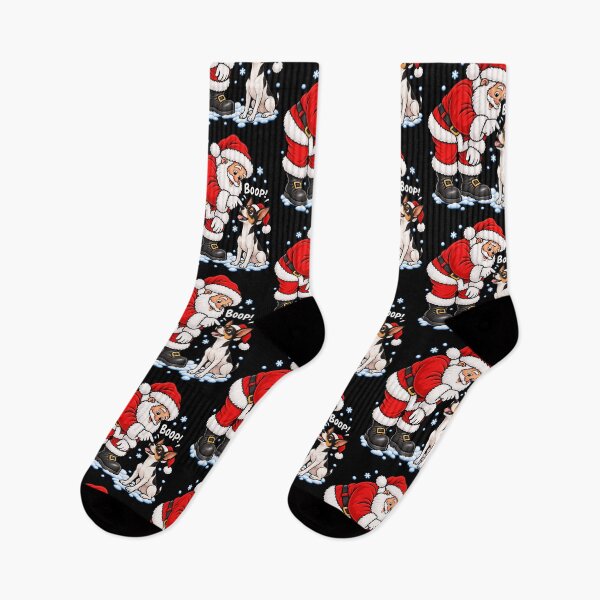Item preview, Funny Toy Fox Terrier Dog Santa Boop Merry Chirstmas Mom Dad designed and sold by rafaeltto.