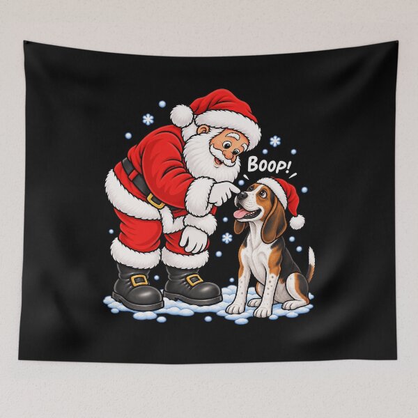 Item preview, Funny Treeing Walker Coonhound Dog Santa Boop Merry Chirstmas Mom Dad designed and sold by rafaeltto.