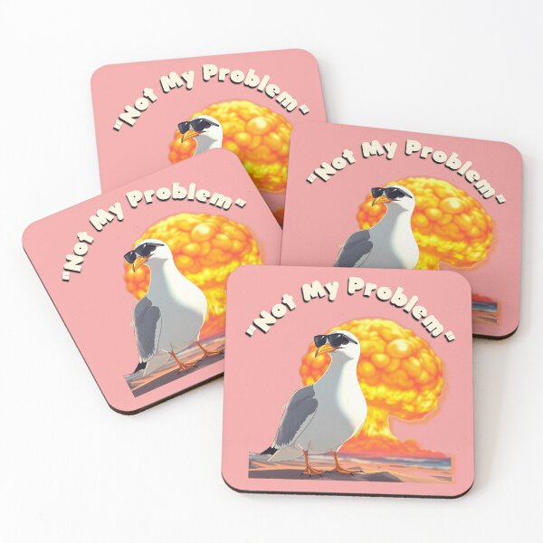 Item preview, Cool Seagull Not My Problem Explosion Meme designed and sold by ZeroContextArt.