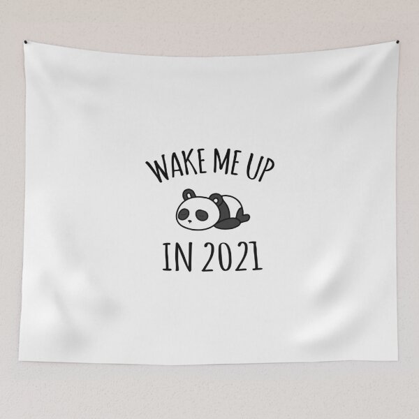 Item preview, Wake Me Up in 2021 - Funny Sleepy Panda Shirt designed and sold by Mygoodees.