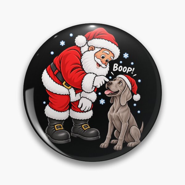 Item preview, Funny Weimaraner Dog Santa Boop Merry Chirstmas Mom Dad designed and sold by rafaeltto.