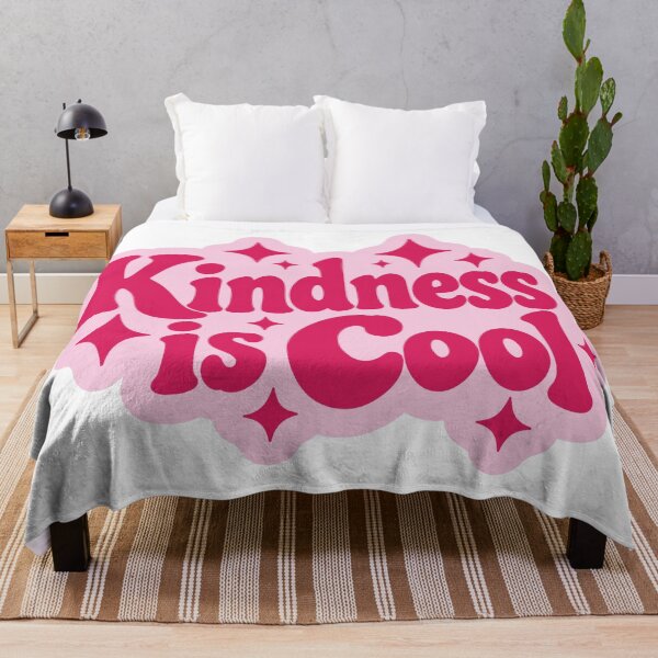 Item preview, Kindness Is Cool Pink Positive Quote Typography designed and sold by FemmePod.