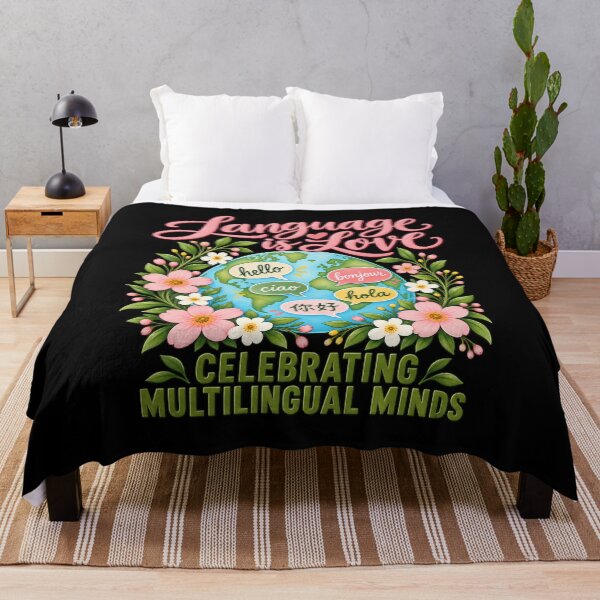 Item preview, ESL Teacher Language is Love Celebrating Multilingual Minds T-Shirt designed and sold by Trendably.