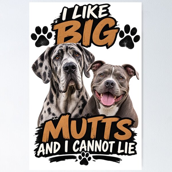 Item preview, I like big mutts and i cannot lie designed and sold by RBBeachDesigns.