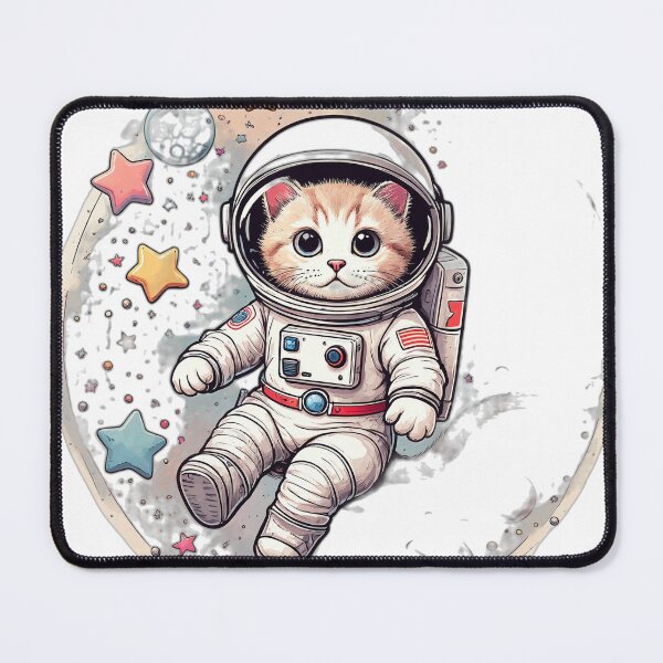 Item preview, Space Cat Astronaut Vintage Cosmic Kitten designed and sold by pietini.