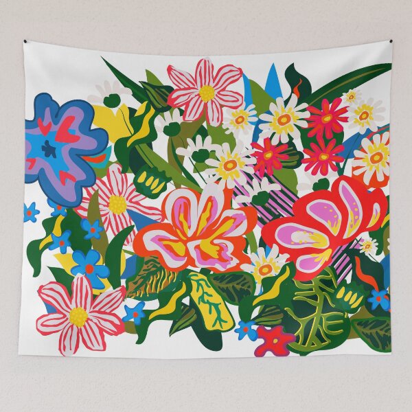 Item preview, Super-duper happy flowers designed and sold by juliechicago.