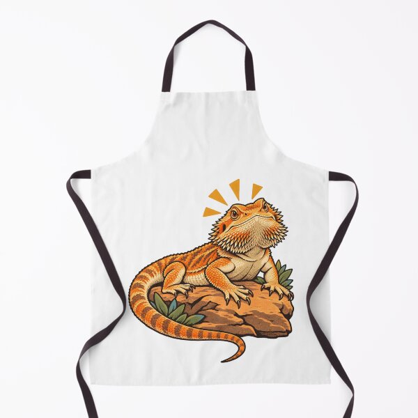 Item preview, Bearded Dragon Basking Rock Illustration designed and sold by Philippa Shop.