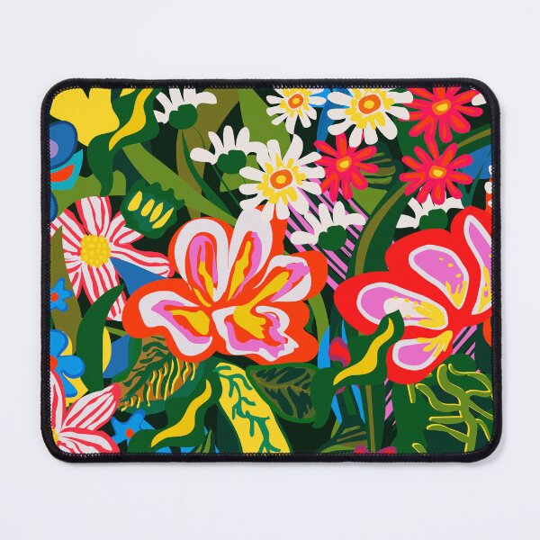 Item preview, Leafy super-duper happy flowers designed and sold by juliechicago.