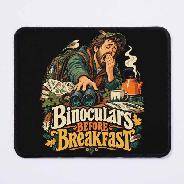 Item preview, Binoculars Before Morning Breakfast Funny Birdwatcher designed and sold by Aqouiatiqe.