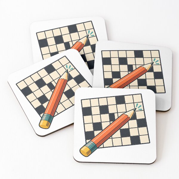 Item preview, Crossword Grid and Pencil Art designed and sold by Philippa Shop.