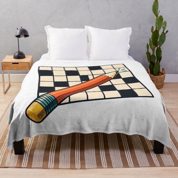 Item preview, Crossword Grid and Pencil Art designed and sold by Philippa Shop.