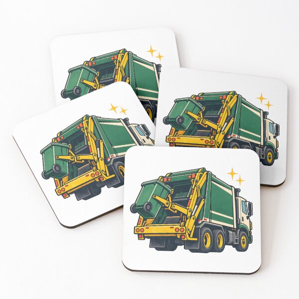 Item preview, Sanitation Truck Bin Lift Illustration designed and sold by Philippa Shop.