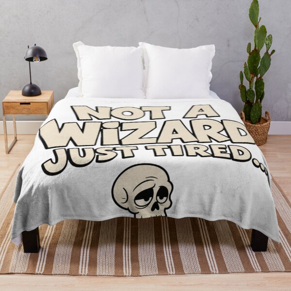 Item preview, Not A Wizard Just Tired Funny Skull Coffee Art designed and sold by SedaMythica.