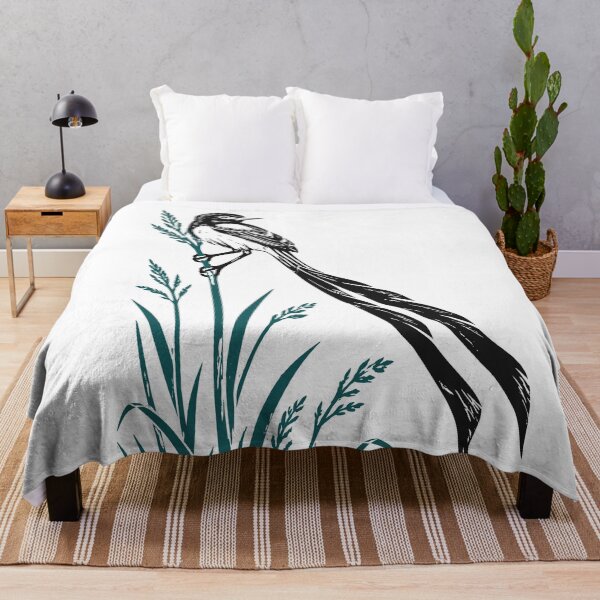 Item preview, Fork-tailed Flycatcher · Three-Color Linocut designed and sold by EDAI ART.