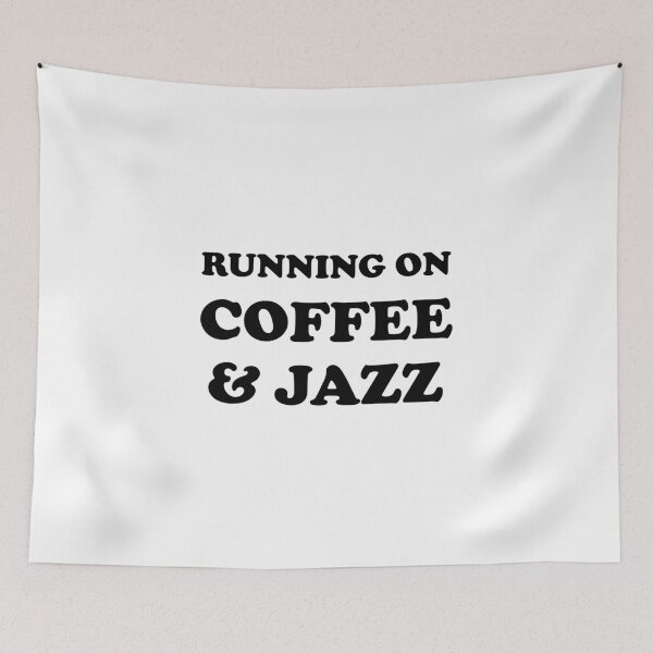 Item preview, Running on coffee and jazz  designed and sold by Inspirationmotivation.