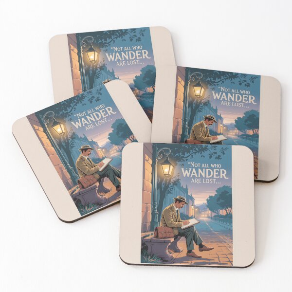 Item preview, Not All Who Wander Are Lost – Inspirational Artist and Sketchbook Design designed and sold by Jollys-ArtShop.