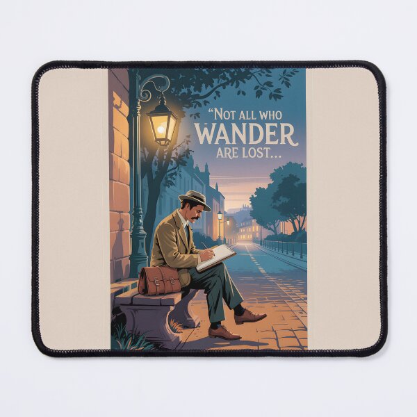 Item preview, Not All Who Wander Are Lost – Inspirational Artist and Sketchbook Design designed and sold by Jollys-ArtShop.