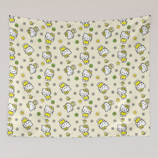 Item preview, Cute Yellow Hello Kitty Nature Pattern designed and sold by iloveyourcupid.