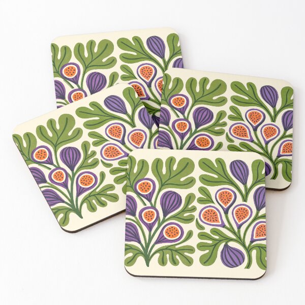 Item preview, Folk Art Fig Garden designed and sold by artsandsoul.