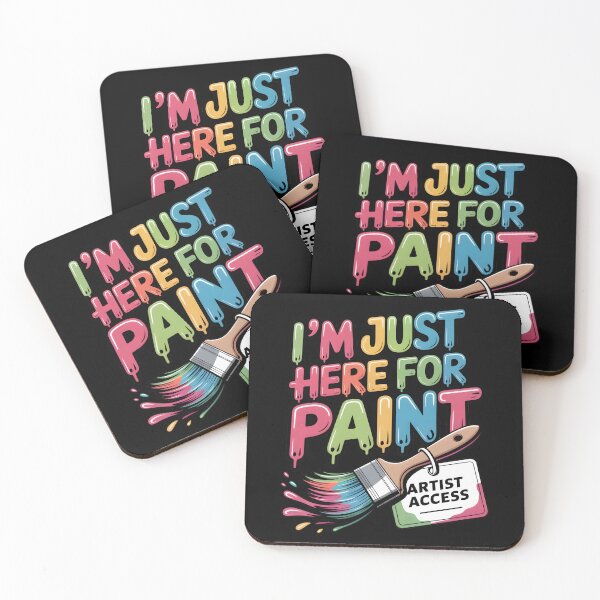 Item preview, I’m Just Here for the Paint – Funny Artist and Painting Humor Design designed and sold by Jollys-ArtShop.