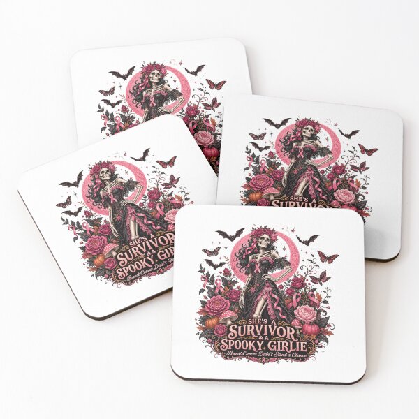 Item preview, Just A Spooky Girlie Breast Cancer Survivor Witch Art designed and sold by SedaMythica.