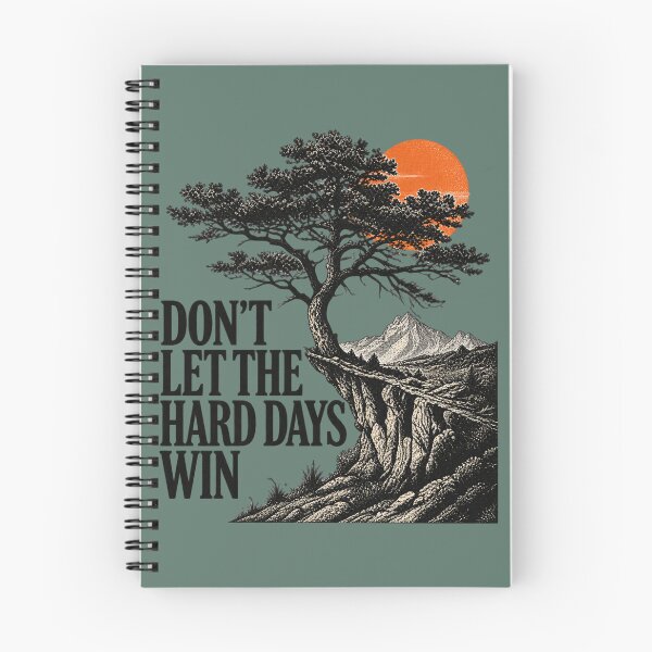 Item preview, Don't Let the Hard Days Win - Motivational Artwork designed and sold by jollyyak.