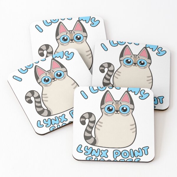 Item preview, I Love My Lynx Point Siamese Cat Cute Blue-Eyed Cat Art designed and sold by treycareynu.