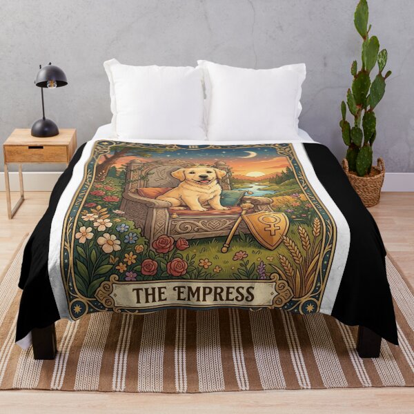 Item preview, The Empress Tarot Card - Labrador Retriever Dog designed and sold by Goodthingstree.