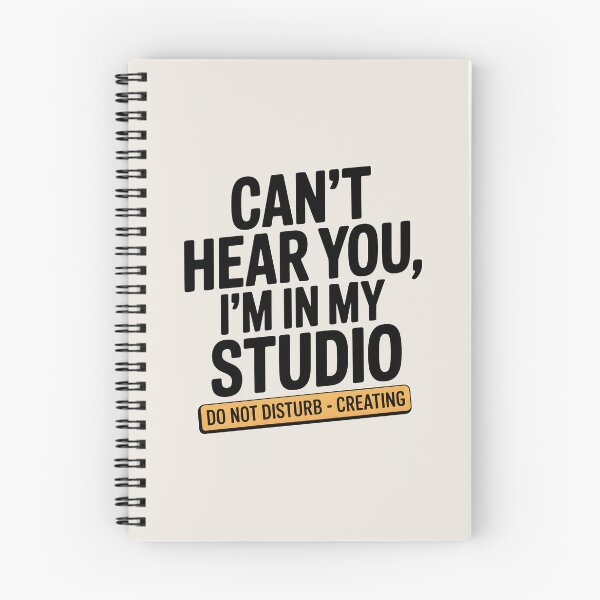 Item preview, Can’t Hear You, I’m in My Studio – Funny Artist Do Not Disturb Design designed and sold by Jollys-ArtShop.