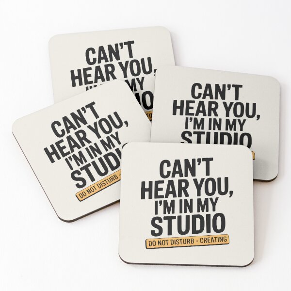 Item preview, Can’t Hear You, I’m in My Studio – Funny Artist Do Not Disturb Design designed and sold by Jollys-ArtShop.