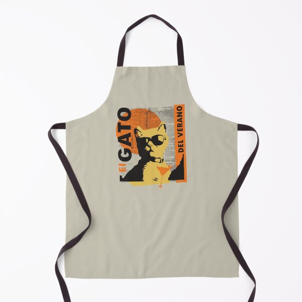 Item preview, El Gato Del Verano Cool Cat Vintage Periódico Retro Gráfico designed and sold by KiwiRider.